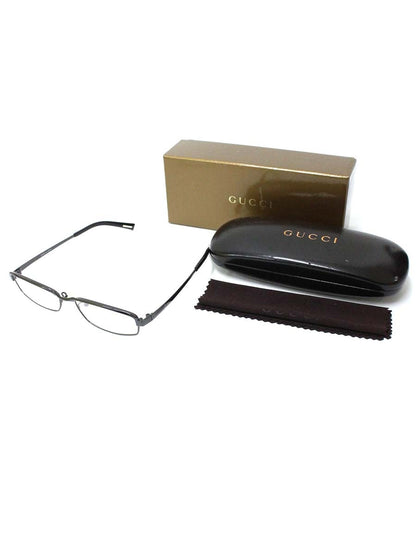 グッチ GG-9615J メガネ 眼鏡 ブラック メタルフレーム フルリム スクエア ITQANML7OJAU