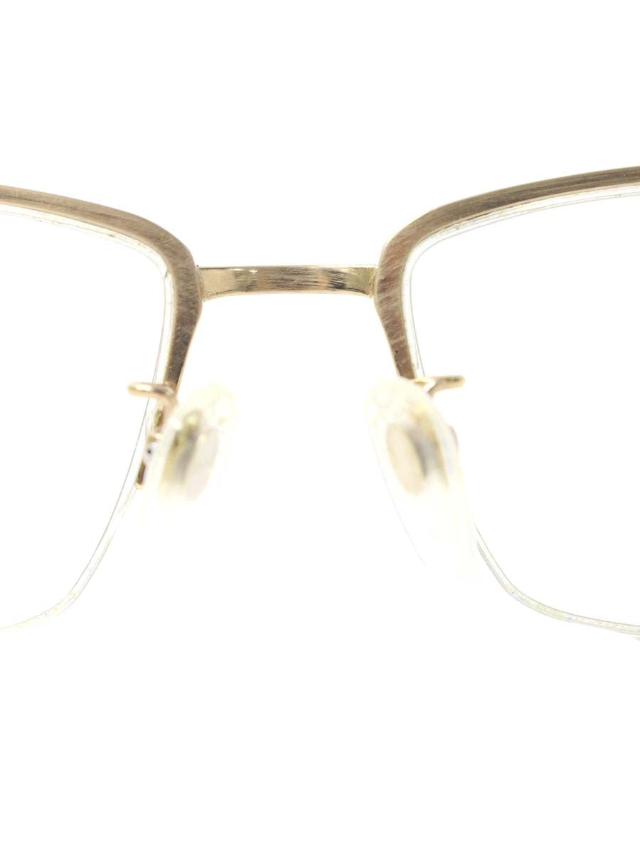 中村勘三郎 KN-2536 メガネ ゴールド/ブラック 手作り チタニウムフレーム フルリム ウェリントン IT6FO1CMRSFU