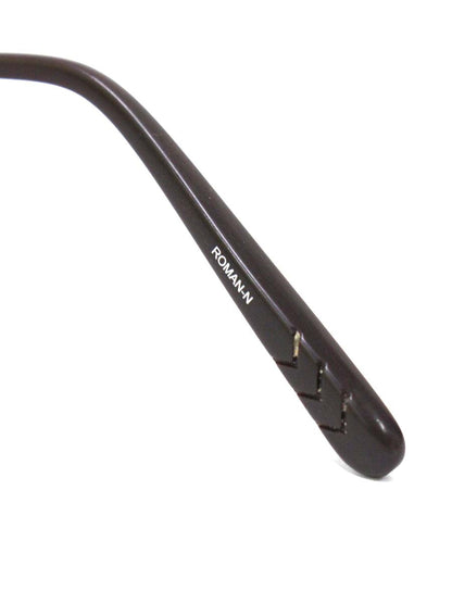 タカノリ ユゲ ROMAN-N TY-61 メガネ ブラウン/ホワイト コンビフレーム フルリム オーバル IT2GCAXHVQE4