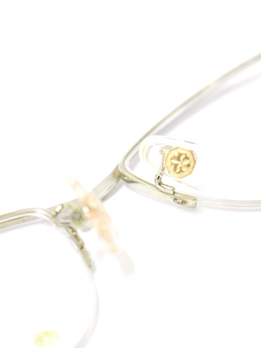 中村勘三郎 KN-2634 メガネ グリーン/シルバー/ブルー コンビフレーム ハーフリム スクエア IT9CH6KZS0MZ