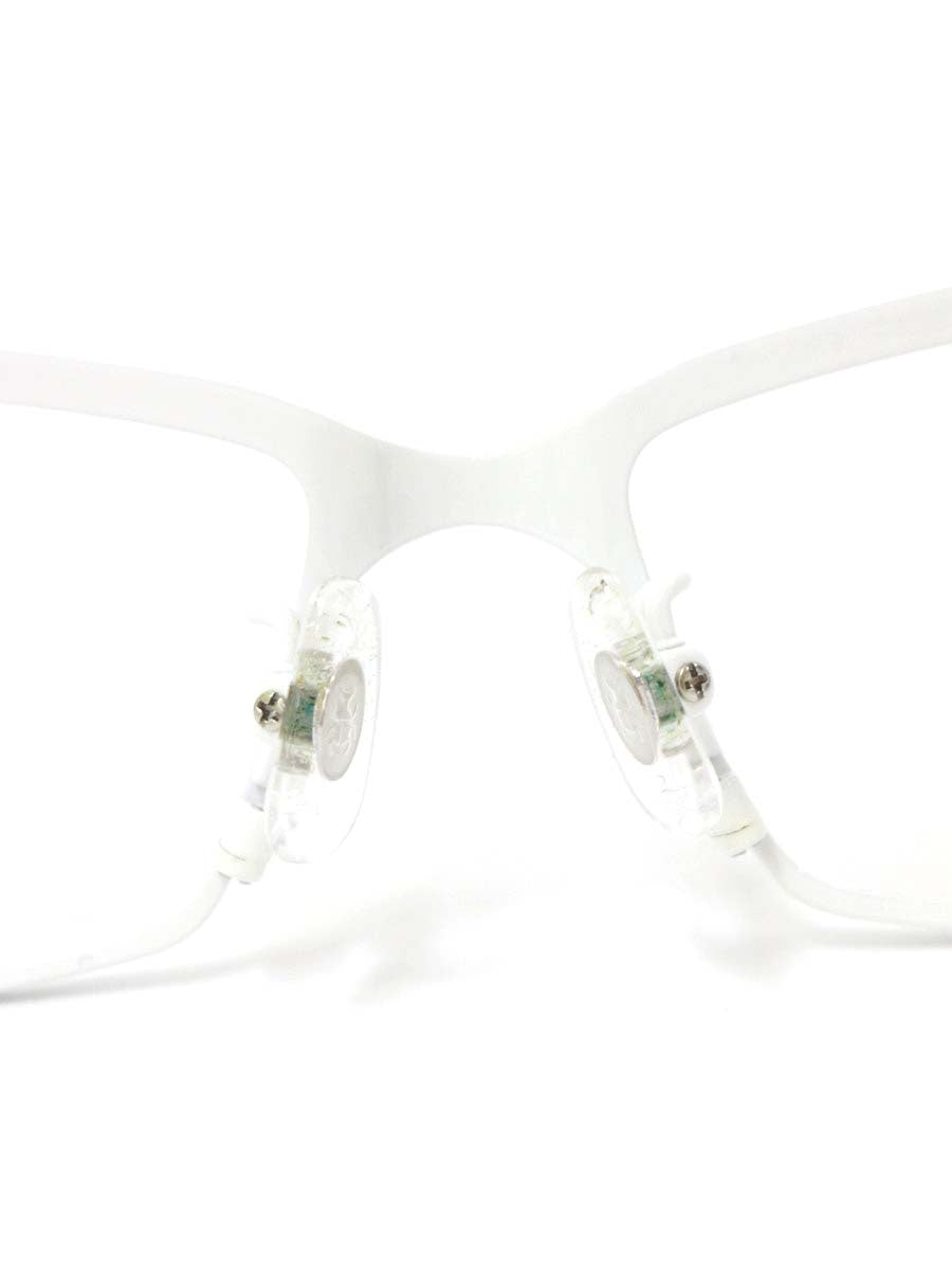 サムライ翔 リラックスライン 仁 SS-J208 LTD メガネ ホワイト 限定カラー メタルフレーム フルリム スクエア IT4WWHJ7C72G