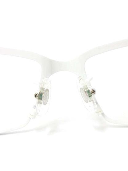 サムライ翔 リラックスライン 仁 SS-J208 LTD メガネ ホワイト 限定カラー メタルフレーム フルリム スクエア IT4WWHJ7C72G