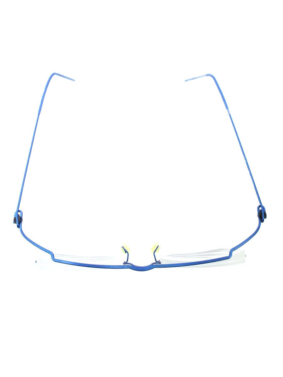 コンセプトワイ Y-03 メガネ ブルー チタニウムフレーム ハーフリム スクエア ITO7MDFI5BKS