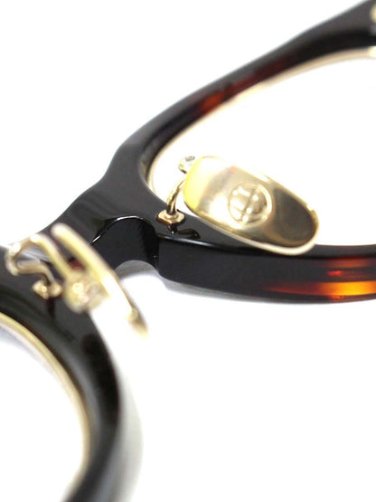 ドメスティックインターナショナル DI-1010 メガネ ブラウン セルフレーム フルリム ウェリントンシェイプ ITPF9GMU1GA6