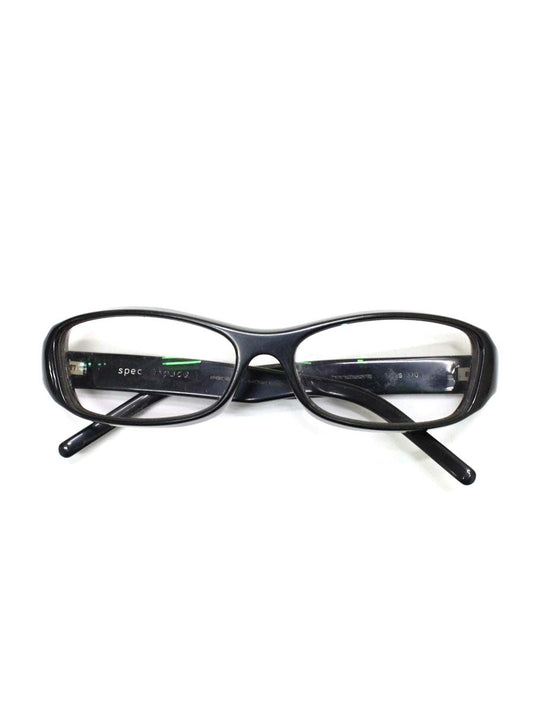 スペックエスパス ES-5306 メガネ ブラック セルフレーム フルリム スクエアシェイプ IT1F94MM0CU8