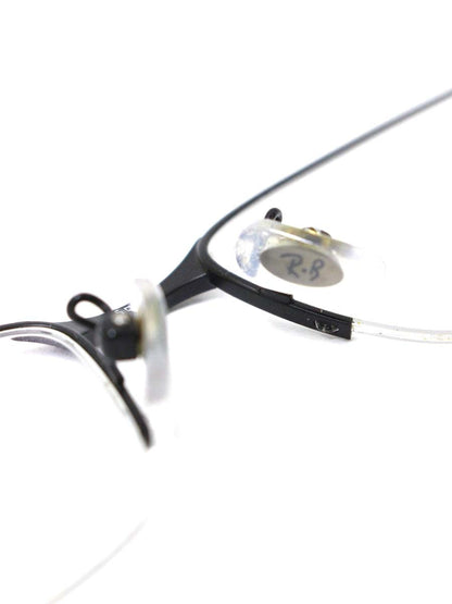 レイバン RB6453D メガネ ブラック ハーフリム メタルフレーム スクエア ITFEM1OAX3CY