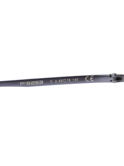 ポルシェデザイン P8253 メガネ メタルグレー/エメラルドグリーン チタニウムフレーム フルリム ラウンド IT93TO97SQWG