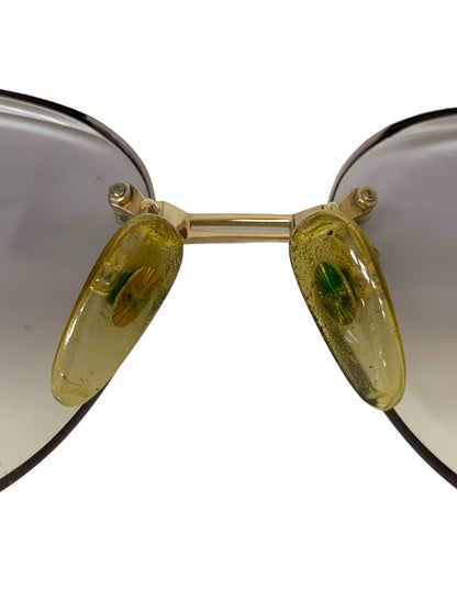 クリスチャンディオール メガネ ゴールド メタルフレーム リムレス ボストン ITP8TZFMX22S