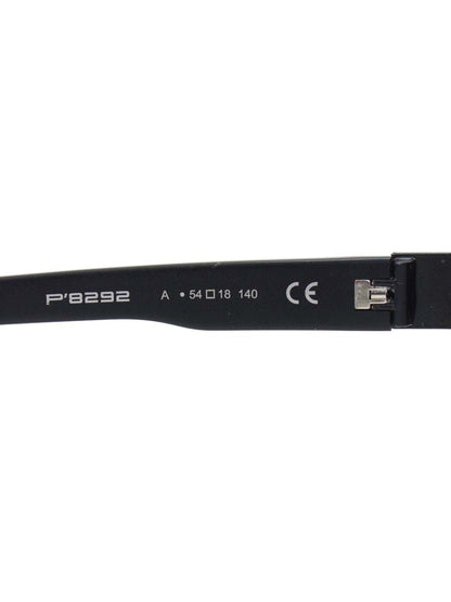 ポルシェデザイン P8292 メガネ ブラック コンビフレーム フルリム  ウェリントン ITA2PMCW8D2O