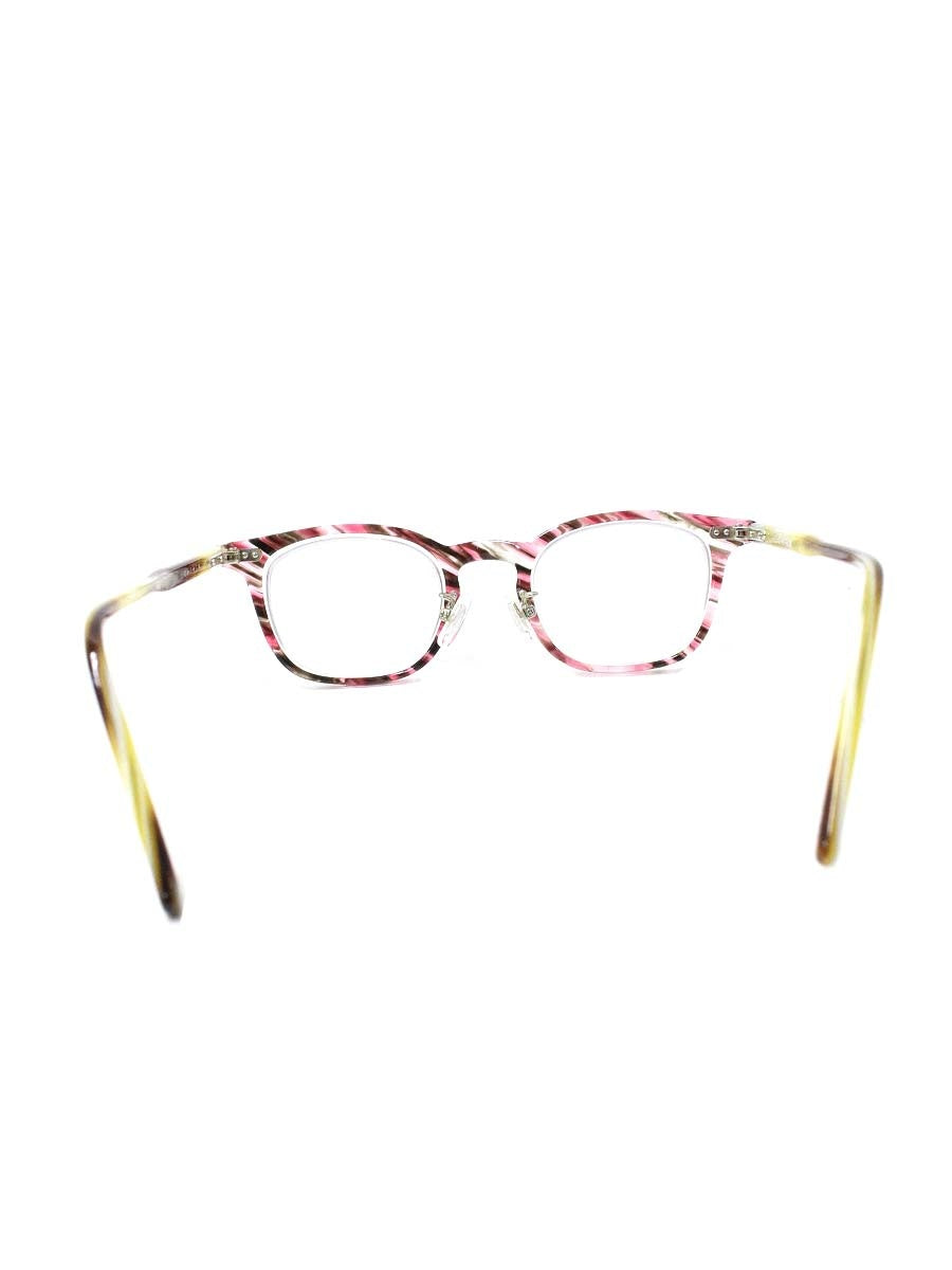 金子眼鏡 KA-42 眼鏡 ブラウン/レッド マーブル セルフレーム ITBY1X6NDV1Q