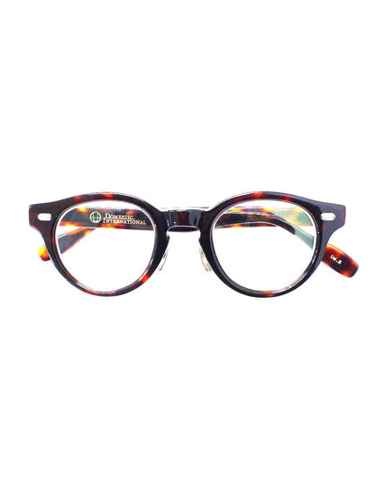 ドメスティックインターナショナル DI-1010 メガネ ブラウン セルフレーム フルリム ウェリントンシェイプ ITPF9GMU1GA6