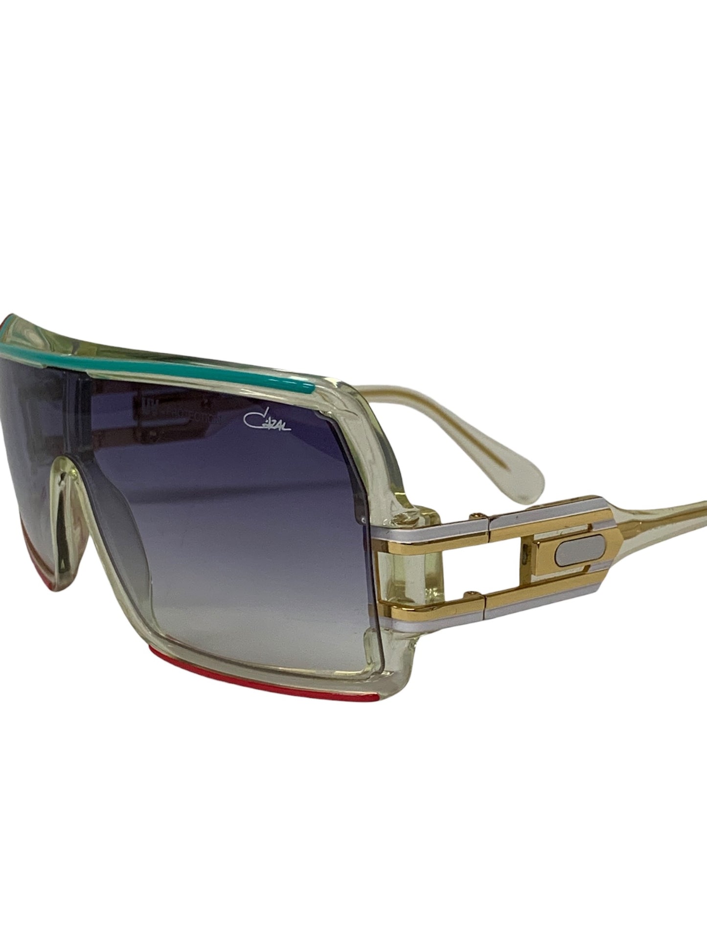 カザール MOD.858 サングラス 透明 セルフレーム ハーフリム（ナイロール）ウェリントン IT7X3LAFSVU0