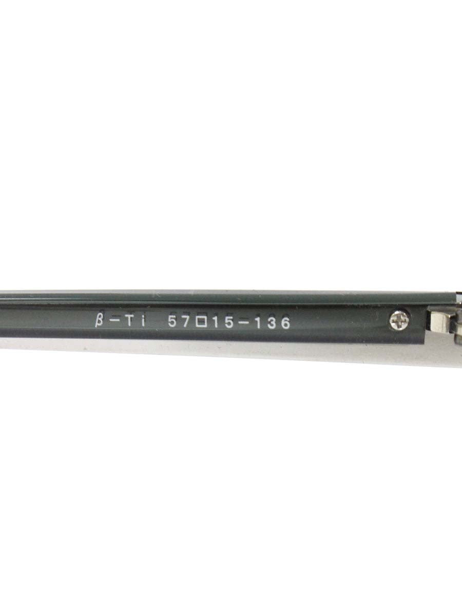 ハマモト HT-102 メガネ ガンメタリック/グリーン コンビフレーム スクエア IT5EWU3DJY8W