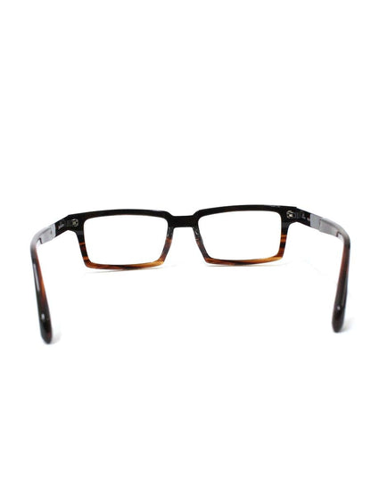 レスザンヒューマン Serpico メガネ ブラウン コンビフレーム フルリム スクエア ITMAQMOPZVTW