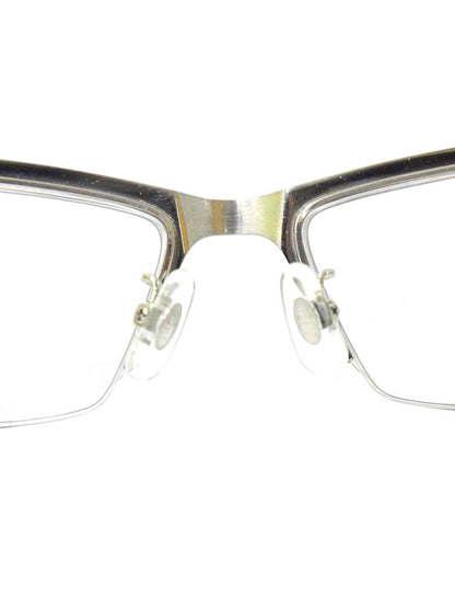 サムライ翔 SS-J206 メガネ シルバー メタルフレーム ハーフリム（ナイロール）スクエア ITH5AL0G57AQ