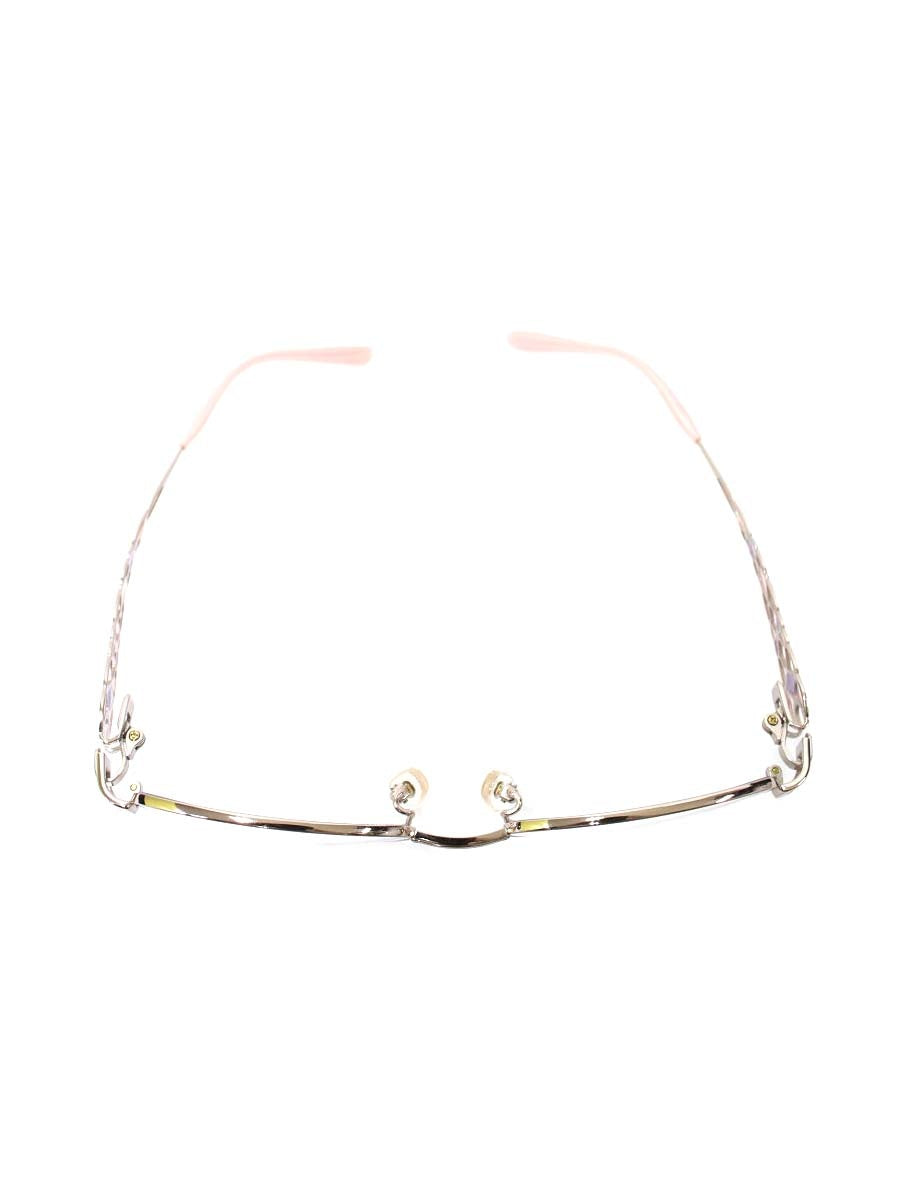 オーマイグラス東京 ナイスリー by フィッティ FT-137 メガネ ピンク/シルバー メタルフレーム オーバル ITS7CQKNHWUM