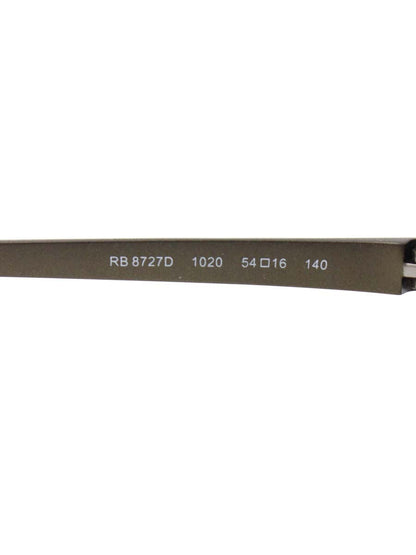 レイバン RB8727D メガネ ブラッシュチタニュウム メタルフレーム フルリム スクエア ITP0HR4CD2FG