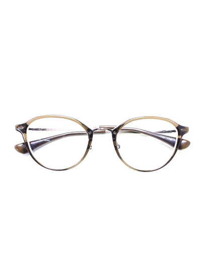 フォーナインズ M-75 メガネ ブラウン チタニウム コンビフレーム フルリム ボストン ITMQTBINSGGE