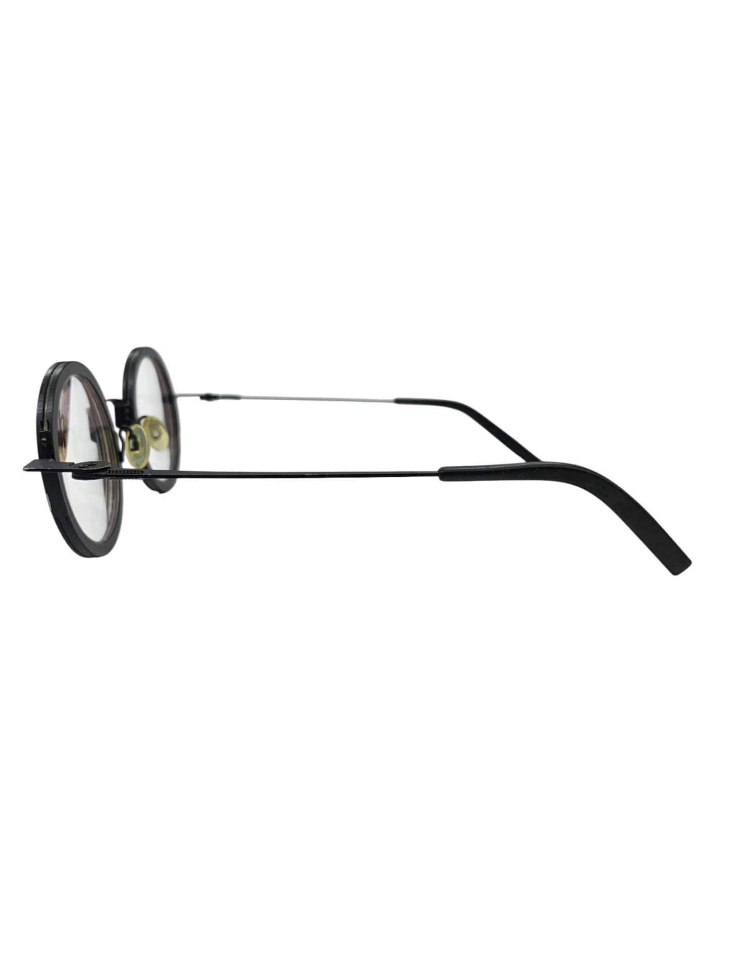 テオ potatoes acetate シリーズ Stoemp メガネ マットブラック メタル フルリム ラウンド IT4FEH7OMP7F
