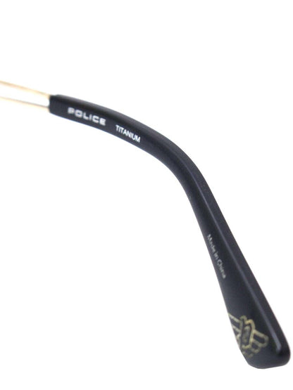 ポリス VPLD61J メガネ マットダークブルー メタルフレーム スクエア IT68JXSKZG7C