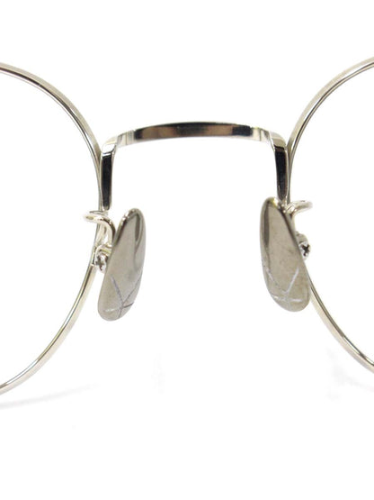 ユウイチトヤマ U-103 メガネ シルバー メタルフレーム フルリム ボストン IT3LNNV6BZGG