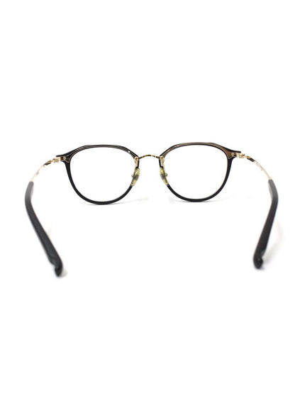 フォーナインズ M-80/9101 メガネ ブラック/ゴールド コンビフレーム フルリム ウェリントン ITMDDSTJFB6C