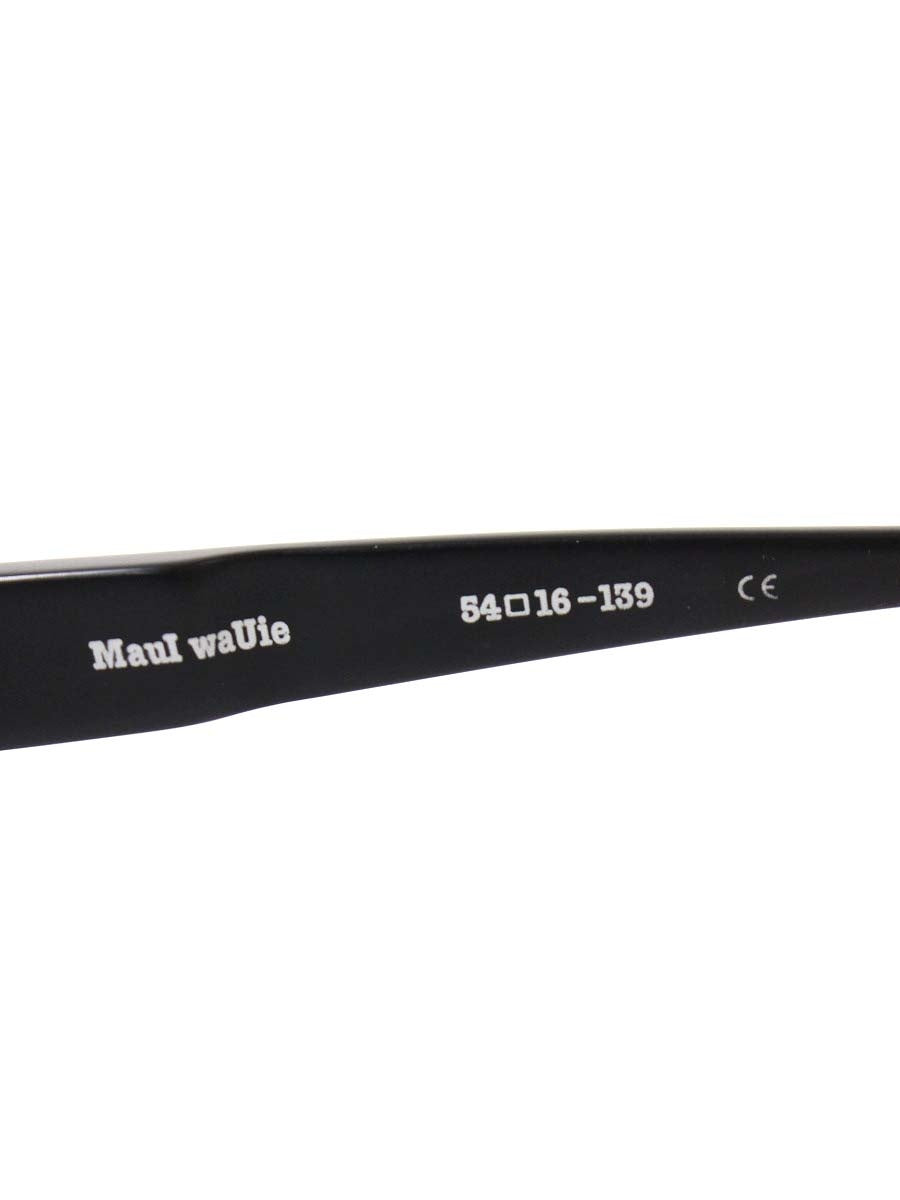 レスザンヒューマン MauI waUie メガネ ブラック セルフレーム フルリム スクエアシェイプ ITDA7KJGH2AK