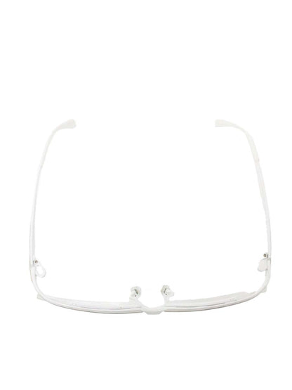 サムライ翔 ビジネスライン 智 SS-T112 LTD メガネ ホワイト 限定カラー メタルフレーム フルリム スクエア ITJO6XUW0G8E