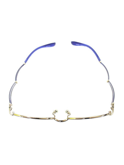 ラインアートシャルマン XL1446 メガネ ネイビー/ブルー/シルバー トリオ コンビフレーム オーバル IT2S1MF1ZGKR