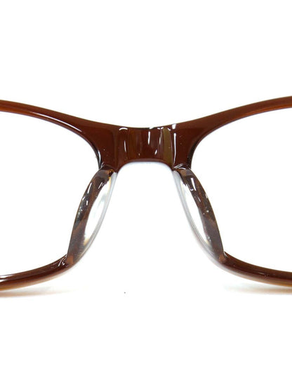白山眼鏡店 メガネ ブラウン セルフレーム フルリム オーバルシェイプ IT81QNZYQZEA