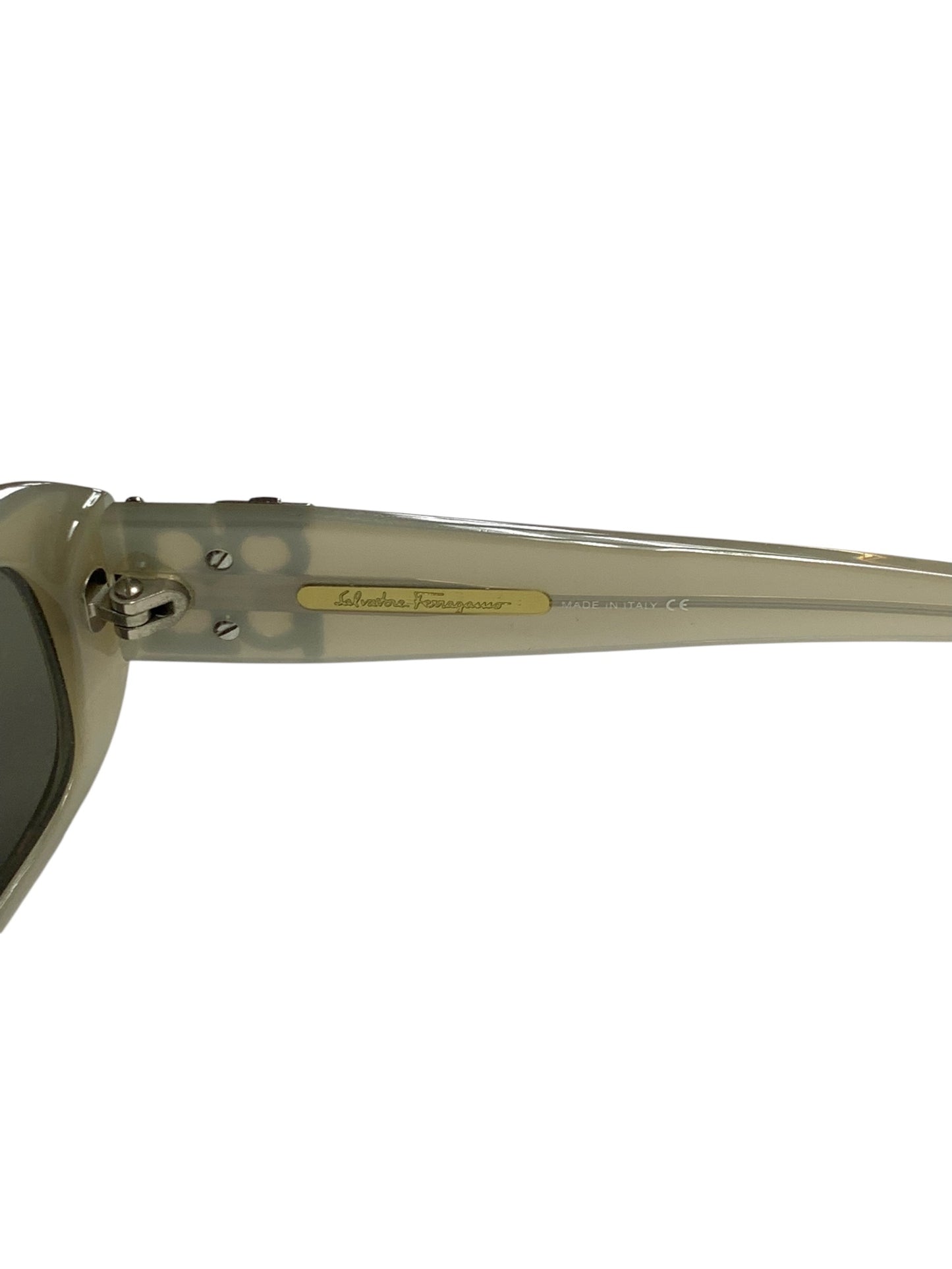 フェラガモ ガンチーニ 2033 サングラス グレー セルフレーム フルリム スクエア ITLJGF1JCN68