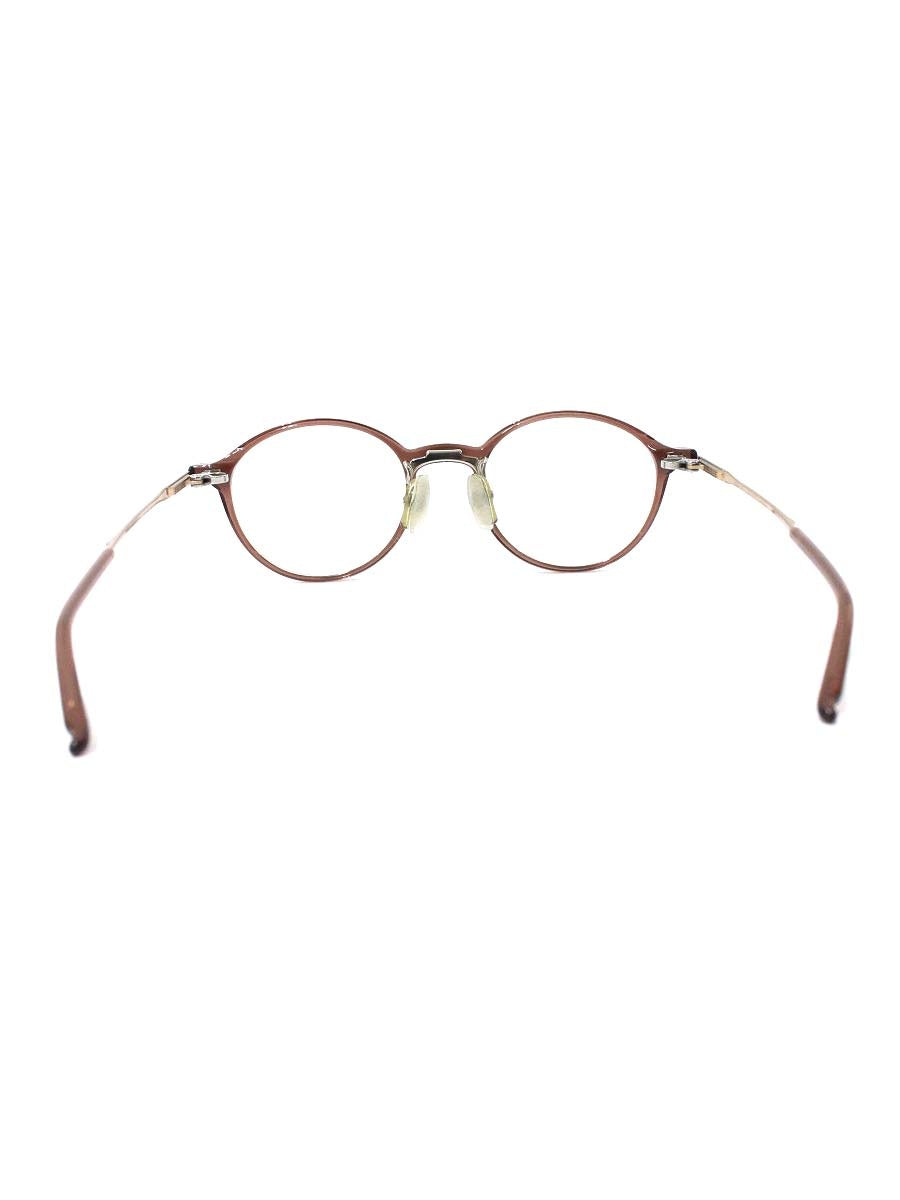 フォーナインズ NPM-118 メガネ ブラウン プラスチック チタン コンビフレーム フルリム ボストン IT1J41J3Y95K