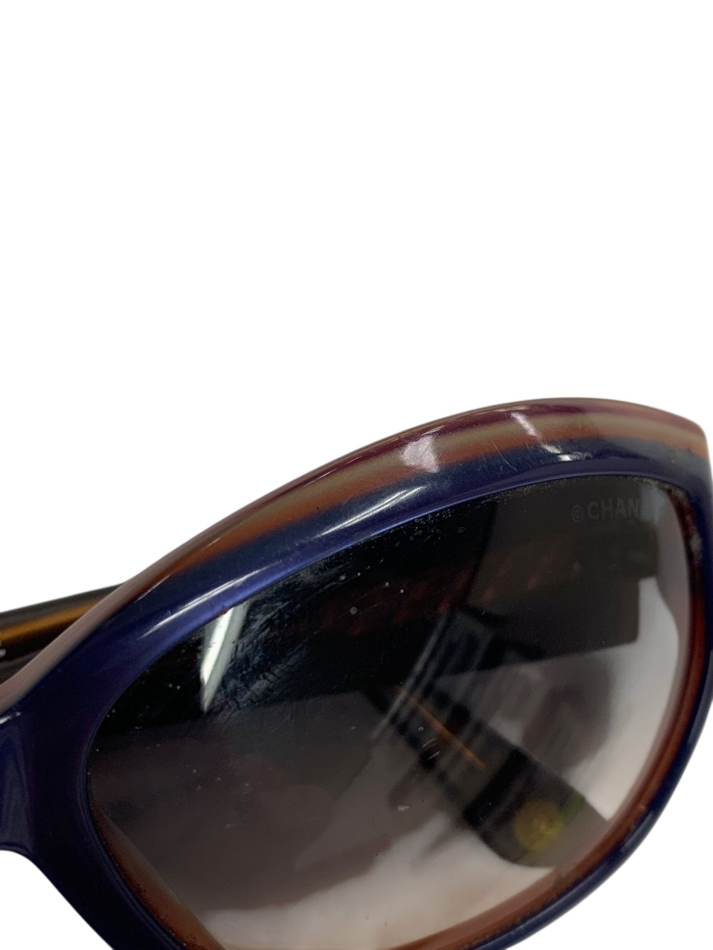 シャネル 5022 サングラス ブルー セルフレーム フルリム オーバル（楕円） IT8JY0EITDCS