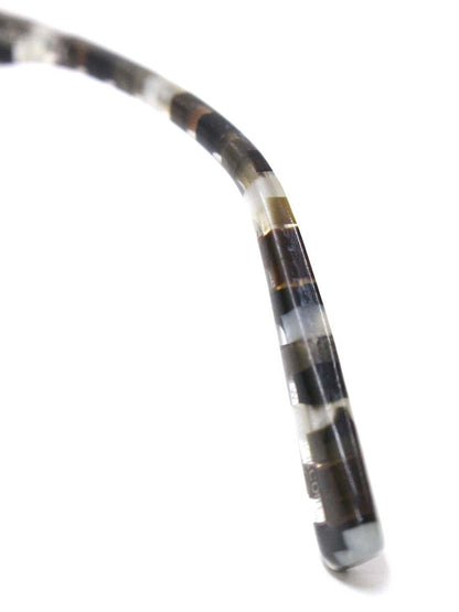 アランミクリ AL1223 メガネ ブラウン/ホワイト/ブラック コンビフレーム フルリム スクエア ITE7HCDG87FQ