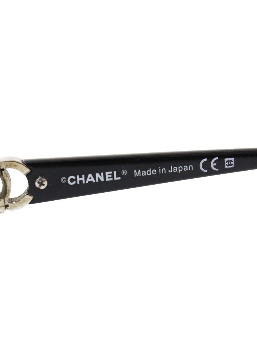 シャネル 2101T メガネ シルバー/ブラック セルフレーム ハーフリム スクエア ココマーク ITLEDWYWTB54