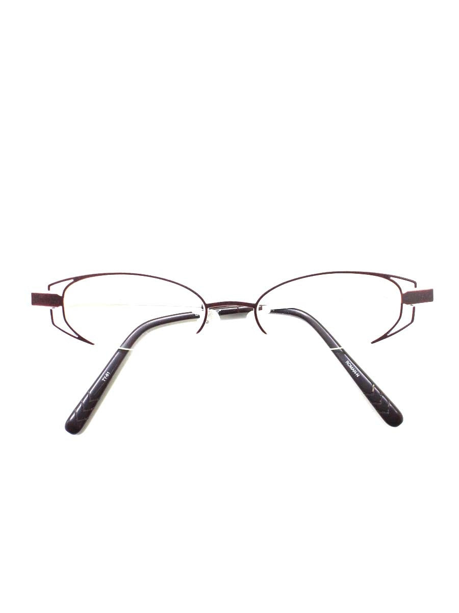 タカノリ ユゲ ROMAN-N TY-61 メガネ ブラウン/ホワイト コンビフレーム フルリム オーバル IT2GCAXHVQE4