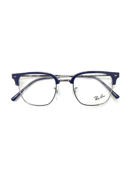レイバン New CLUBMASTER RB7216 メガネ ネイビー/シルバー ブロウ スクエア コンビフレーム ITDGPJPBPNCG
