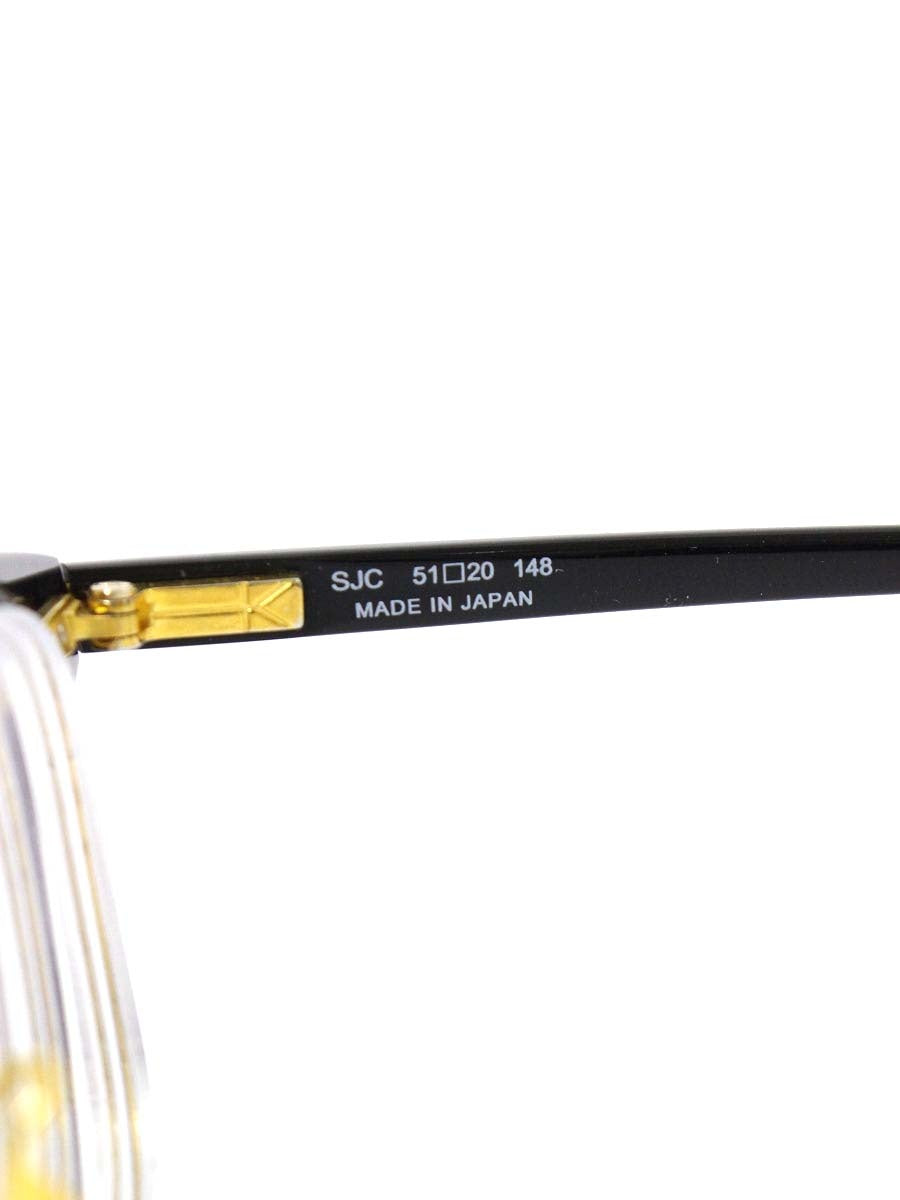 ユウイチトヤマ U-167 メガネ ブラック/ゴールド セルフレーム フルリム ウェリントン ITBA85239GZ0