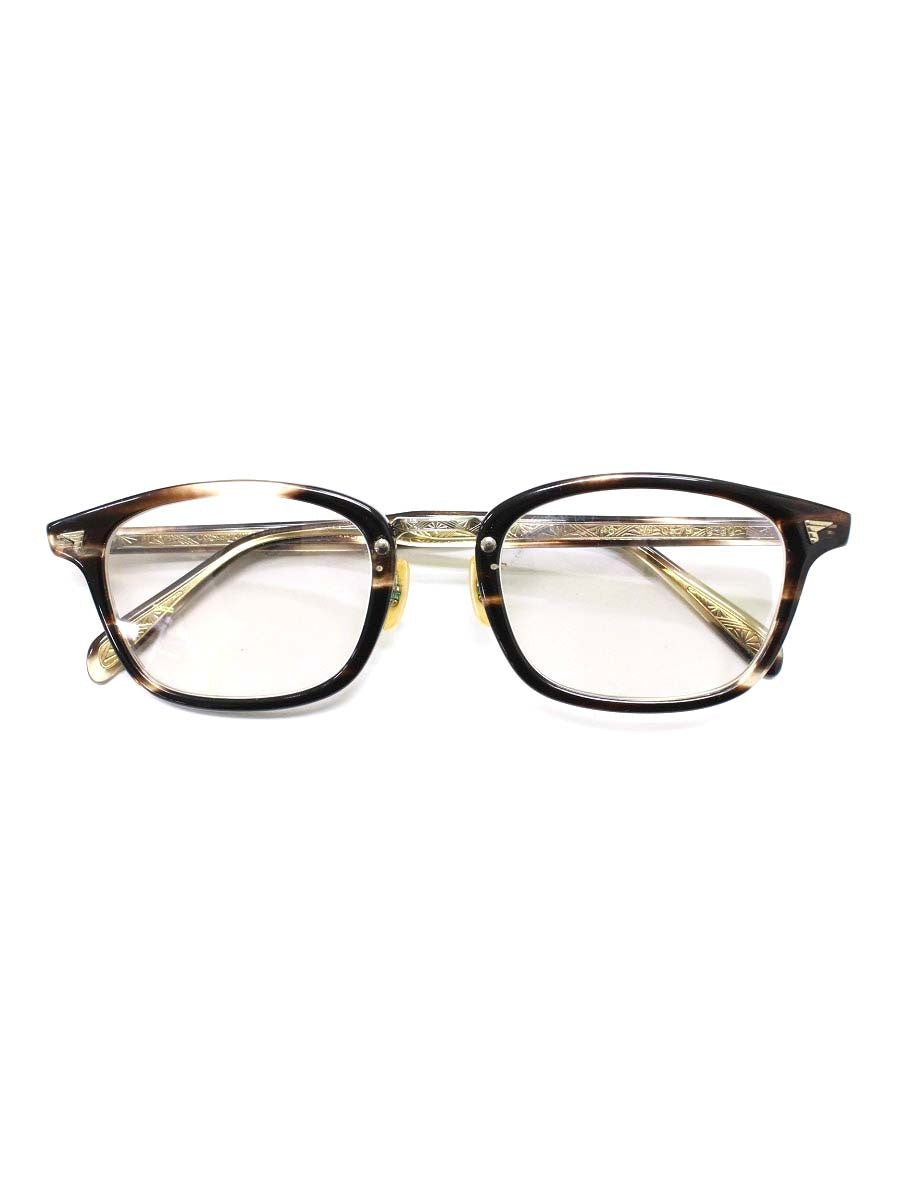 BJクラシックコレクション CRAFTSMAN EDITION SHINBARI SH-C579 メガネ ブラウン/ゴールド セルフレーム IT7F9FSZSVWL