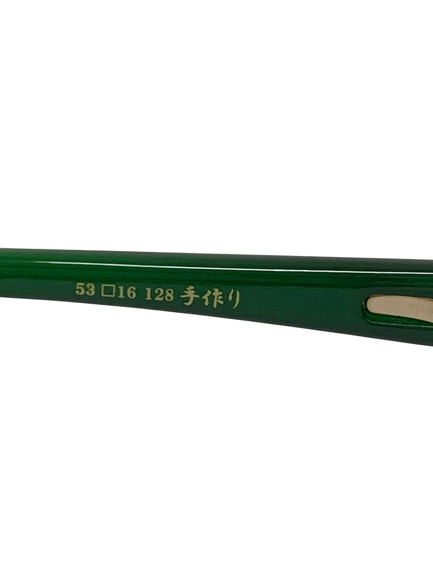 中村勘三郎 KN-2626 C-2 眼鏡 ゴールド/グリーン シープホーン メタルコンビ ハーフリム オーバル IT3CCY3M74P6