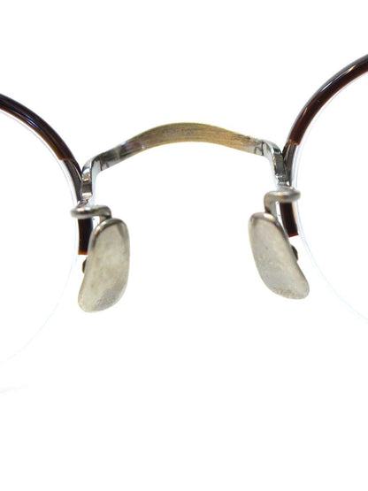 アイヴァン7285 1003 メガネ EV DEMI2/ANTIQUE GOLD コンビフレーム ナイロール オーバルシェイプ ITS6NHDIFL9B