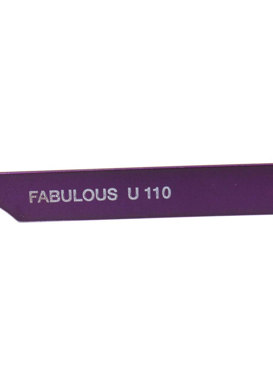 アンバレンタイン FABULOUS U110 メガネ パープル/ブラウン コンビフレーム フルリム スクエアシェイプ ITIB9VNQ6VOI