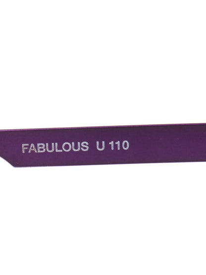 アンバレンタイン FABULOUS U110 メガネ パープル/ブラウン コンビフレーム フルリム スクエアシェイプ ITIB9VNQ6VOI