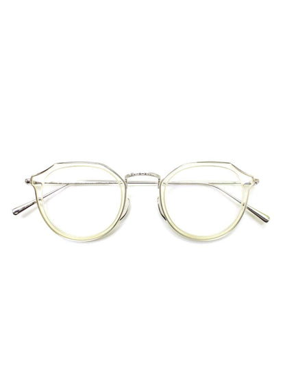 カメマンネン KMN 11 13 メガネ クリア コンビフレーム フルリム ボストン IT28QVOK7TGW