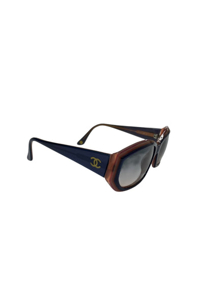 シャネル 5022 サングラス ブルー セルフレーム フルリム オーバル（楕円） IT8JY0EITDCS