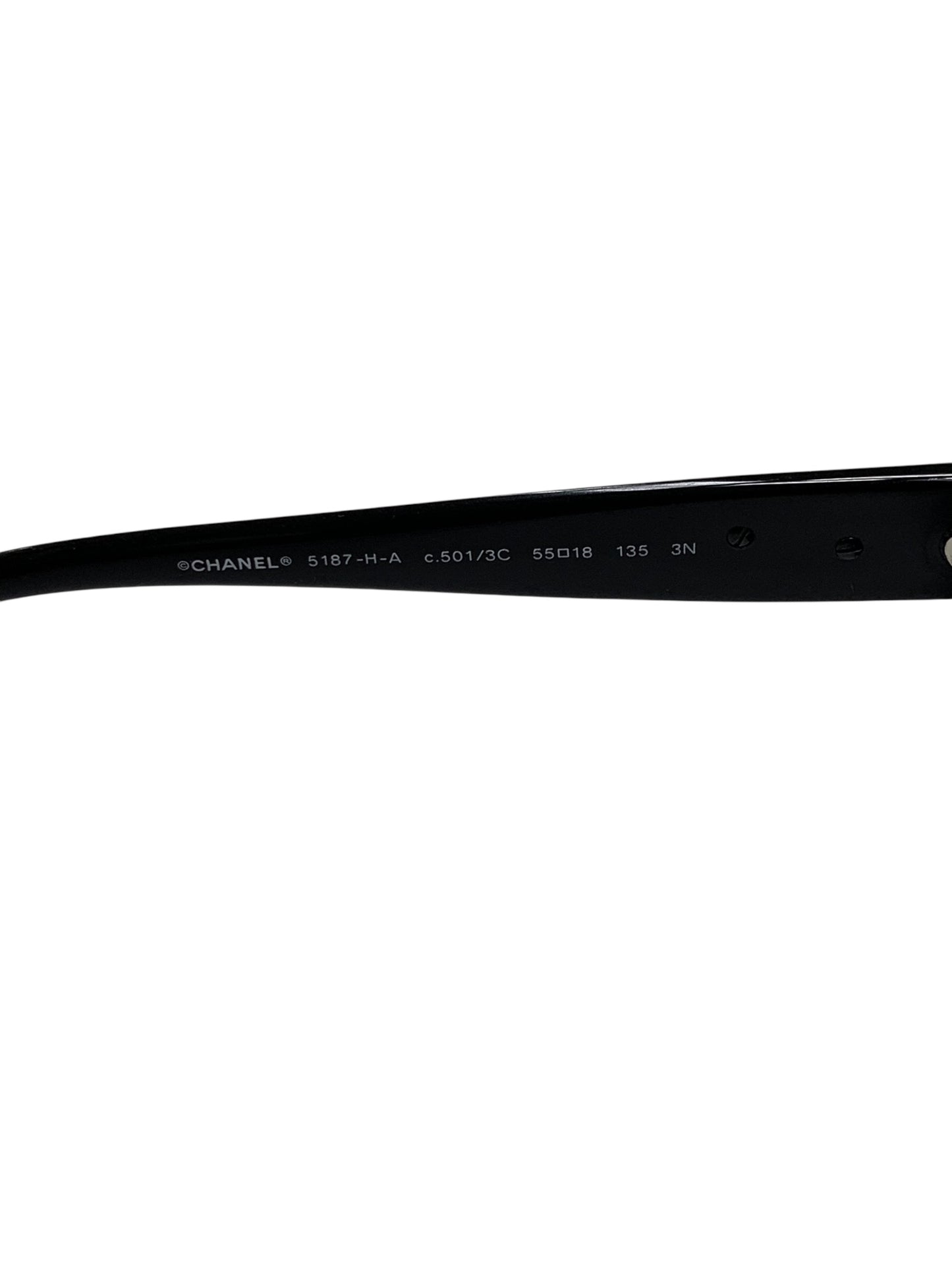 シャネル 5187-H-A サングラス ブラック セルフレーム フルリム ボストン ITIOGZ6XVV7Y