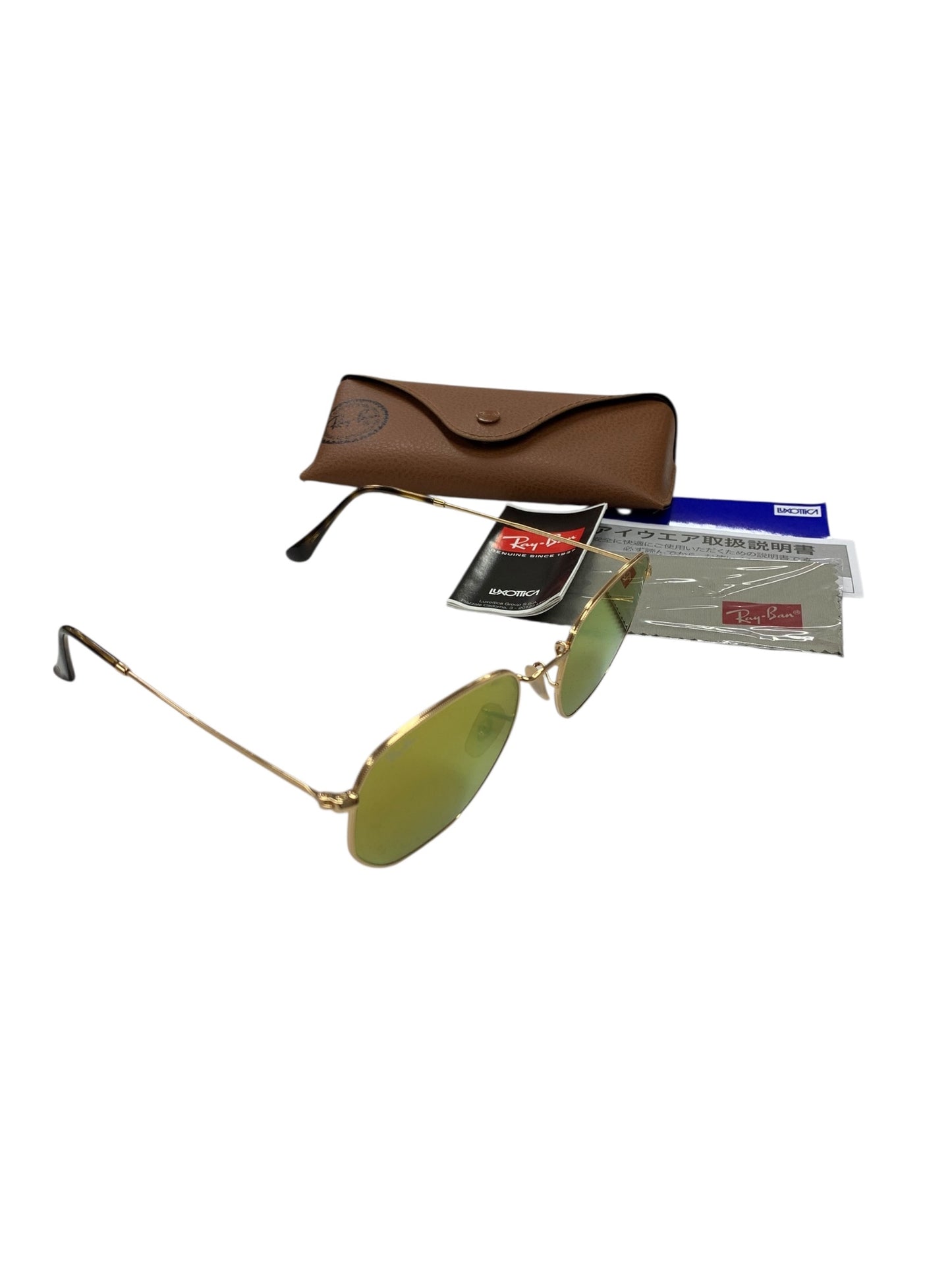 レイバン RB3548 メガネ ゴールド ヘキサゴン 六角シェイプ メタルフレーム ITFCZP8VTZ92