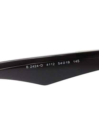 バーバリー B2424-D 4112 メガネ ブラック/シルバー コンビフレーム フルリム サーモントブロー スクエアシェイプ IT25GUIA3LTD