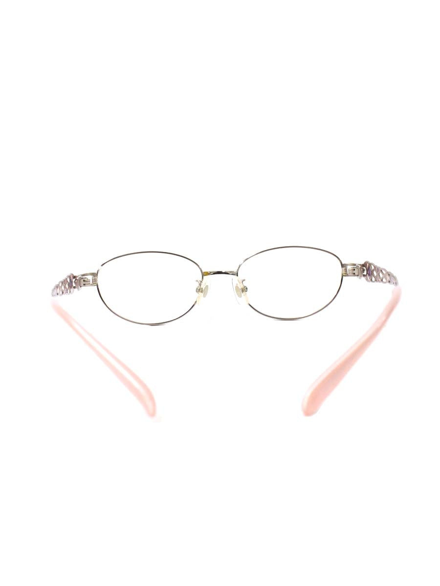オーマイグラス東京 ナイスリー by フィッティ FT-137 メガネ ピンク/シルバー メタルフレーム オーバル ITS7CQKNHWUM