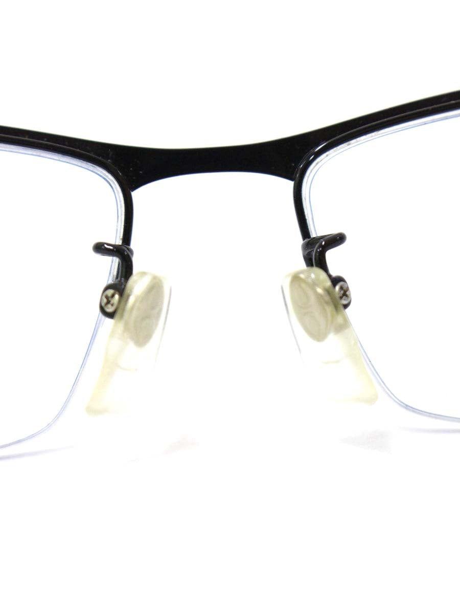 ラインアートシャルマン XL1028 メガネ ブラック/ネイビー チタンフレーム ハーフリム スクエア ITDYHM2VPLPG